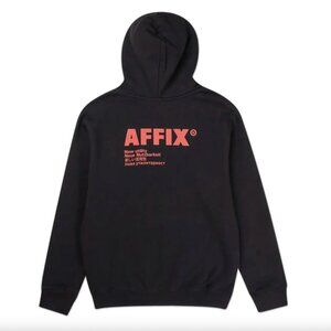 AFFXWRKS Black Standardized Logo Hoodie